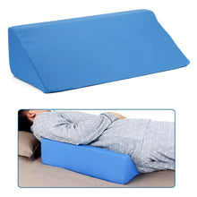 Load image into Gallery viewer, Wedge Pillow Body Position Wedges Back Positioning Elevation Pillow Case Pregnancy Bedroom Eevated Body Alignment Ankle Support Pillow Leg Bolster (Blue)
