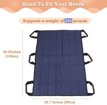 Load image into Gallery viewer, Transfer Belt Board Slide Bed Reinforced Handles Sling Patient Sheet for Lifting
