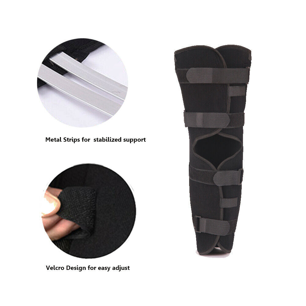 Knee Immobilizer Splint Leg Brace, 20.5 Full Leg Straight Support Adj –  NEPPT