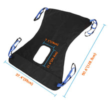 Load image into Gallery viewer, Patient Lift Sling Power Full Body Medical Lift Equipment Transfer Belt Black
