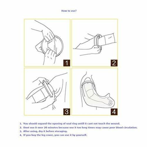 Waterproof Leg Cast Cover Protector Bandage Foot Cast Wrap 31”Seal Sleeve Bag