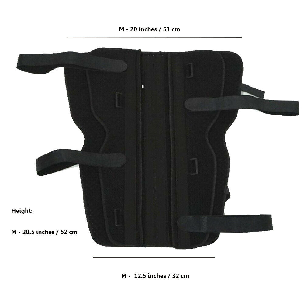 Knee Immobilizer Splint Leg Brace, 20.5" Full Leg Straight Support Adjustable M