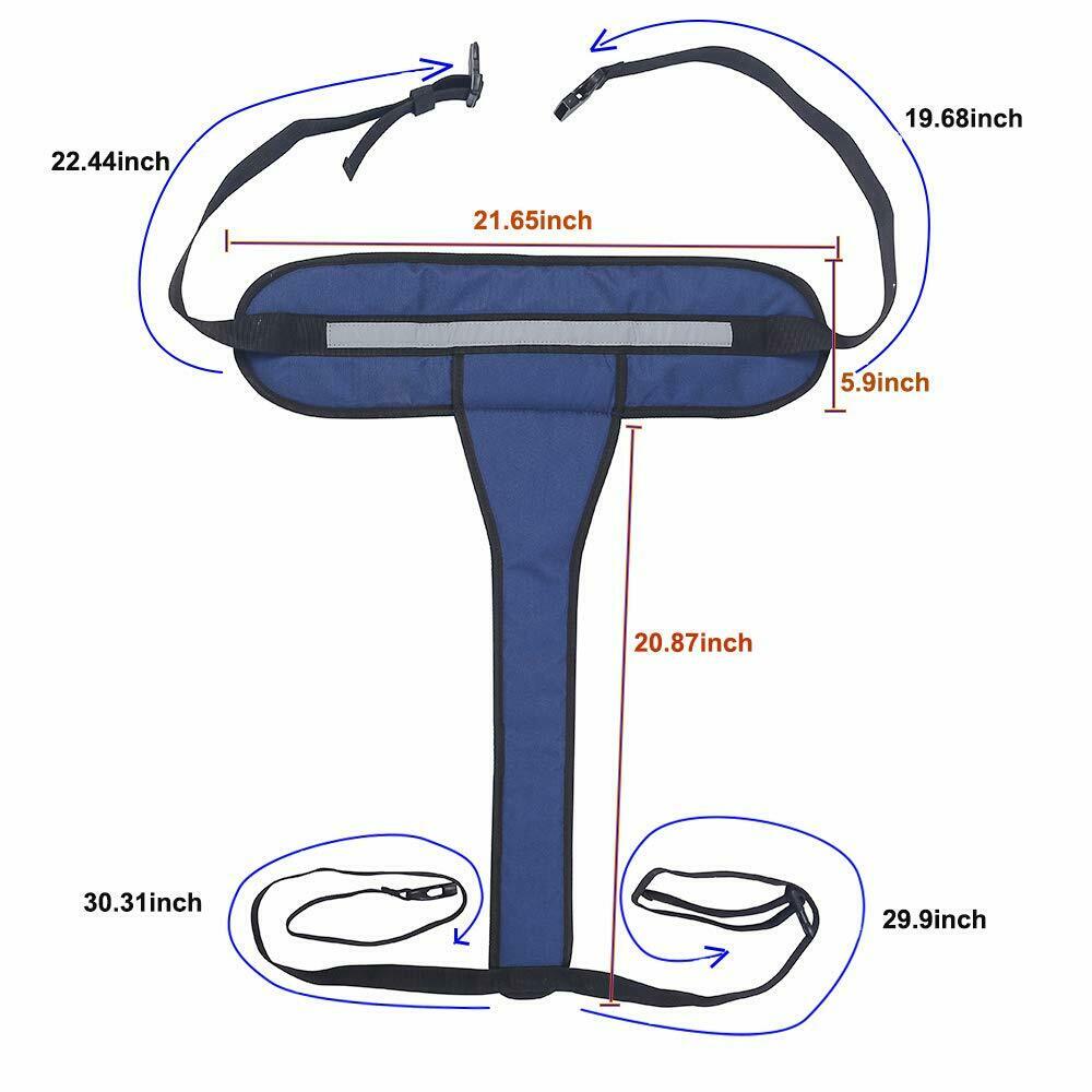 Wheelchair Seat Belt Restraint Systems Chest Cross Medical Restraints Harness Chair Adjustable Strap Patients Cares Elderly Safety