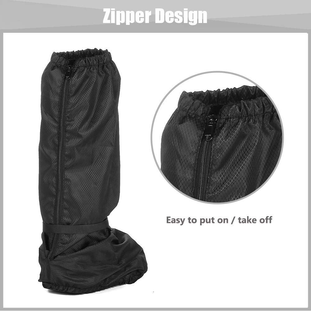 Medical Boot Cover Orthopedic Boot Brace Aircast Walking Boot Cover Waterproof Fracture Boot Cover Broken Leg Foot Weather Cover Tall Boot Protector Accessories (Black)