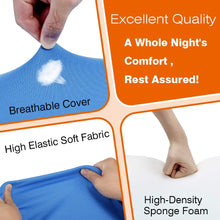 Load image into Gallery viewer, NEPPT Wedge Pillows for Sleeping Bed Gel Wedges Body Positioners 30 Degree Incline Wedge Pillow for Adults, Back Pain, Bed Sore Medical Foam Elevated Legs Bolster (Blue-Gel)
