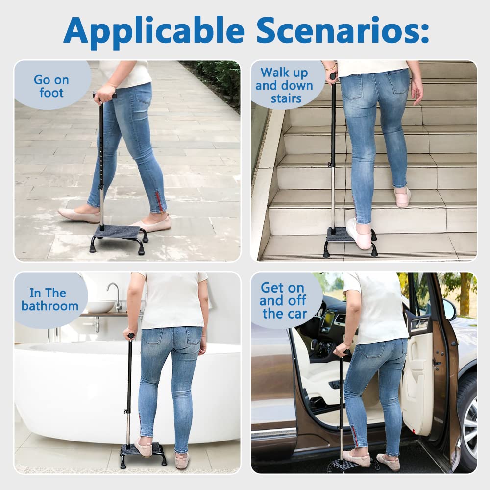 Step Aids Stair Climbing Cane Half Step Stair Lifts Aid Seniors Balance Walking ...