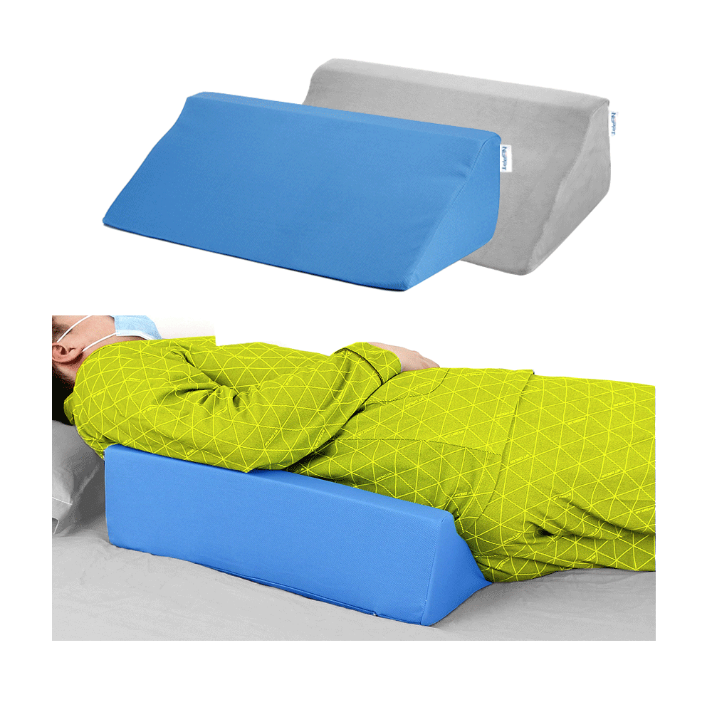 Bed Wedge Pillow for Sleeping - Folding Memory Foam Incline